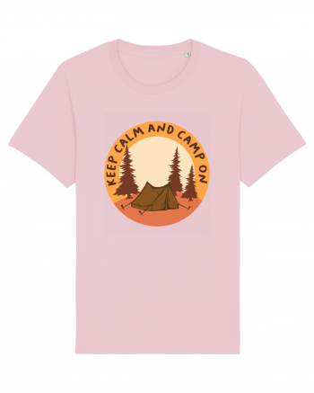 Keep Calm and Camp On Cotton Pink