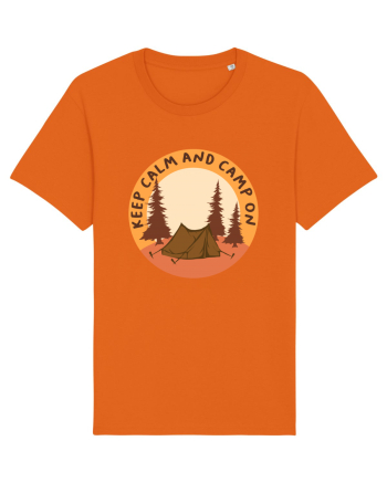 Keep Calm and Camp On Bright Orange