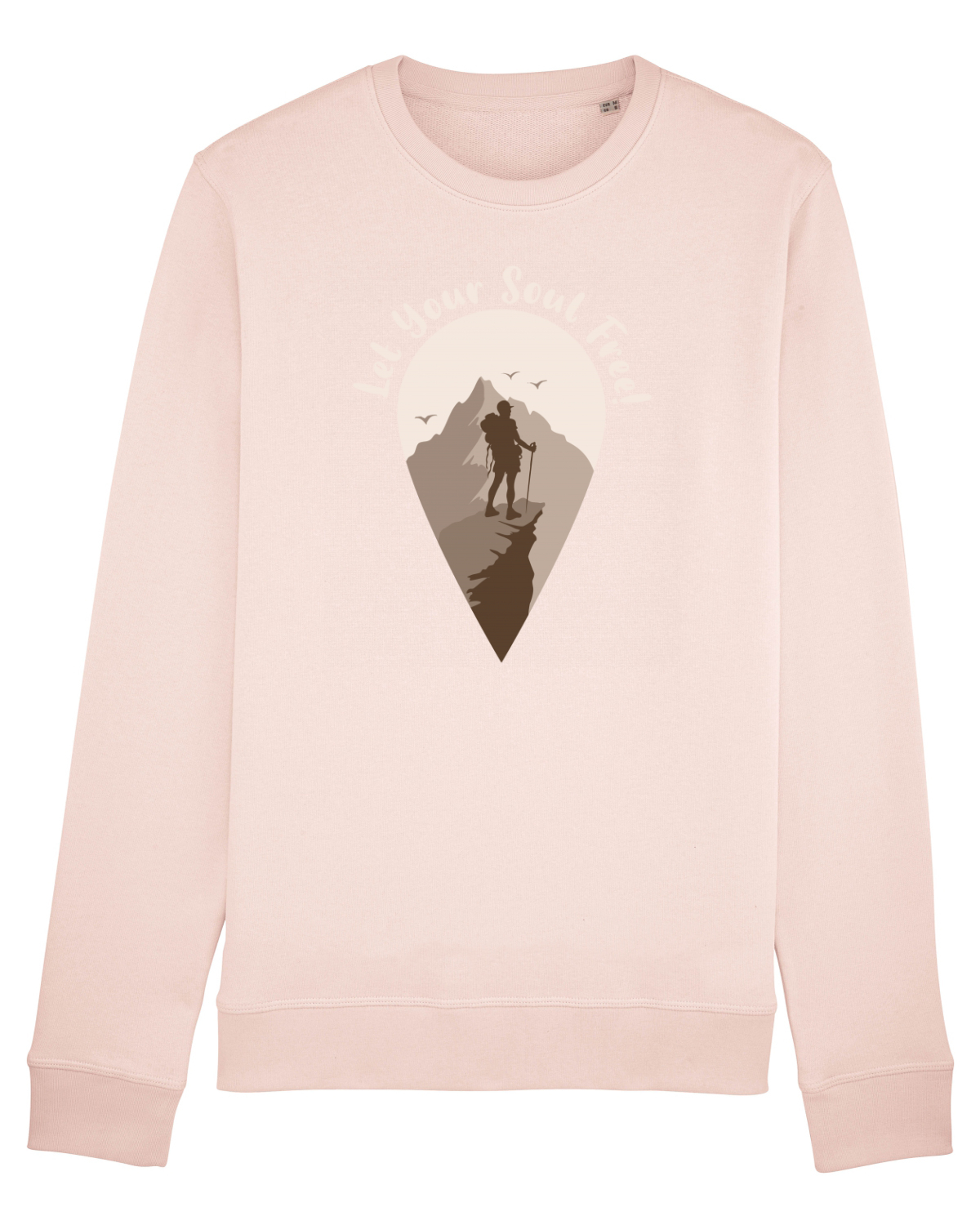 Bluză mânecă lungă Unisex Rise Candy Pink