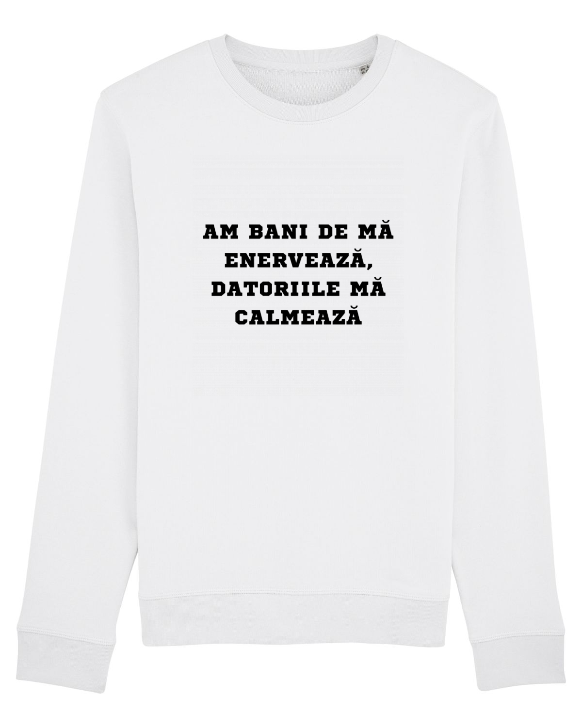 Bluză mânecă lungă Unisex Rise White