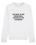 AM BANI DE MĂ ENERVEAZĂ - DATORIILE MĂ CALMEAZĂ Bluză mânecă lungă Unisex Rise