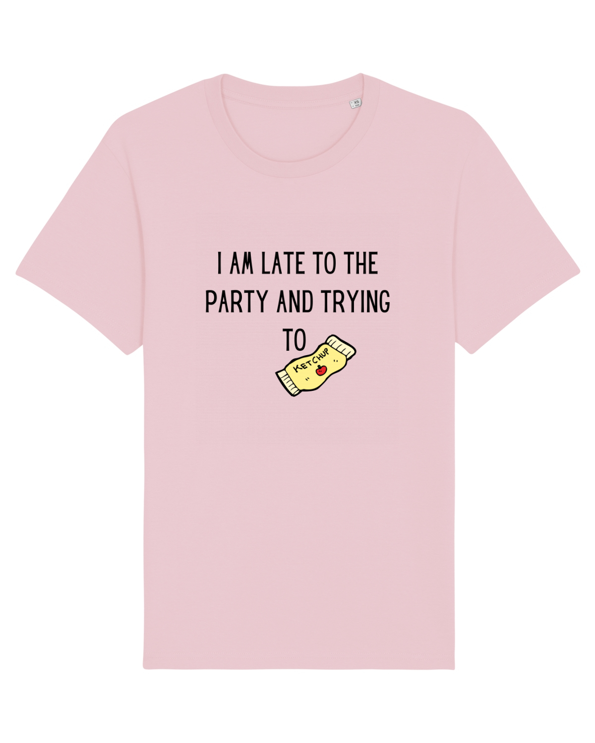 Tricou mânecă scurtă Unisex Rocker Cotton Pink