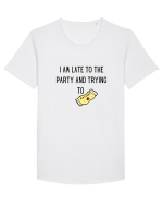 LATE TO THE PARTY Tricou mânecă scurtă guler larg Bărbat Skater