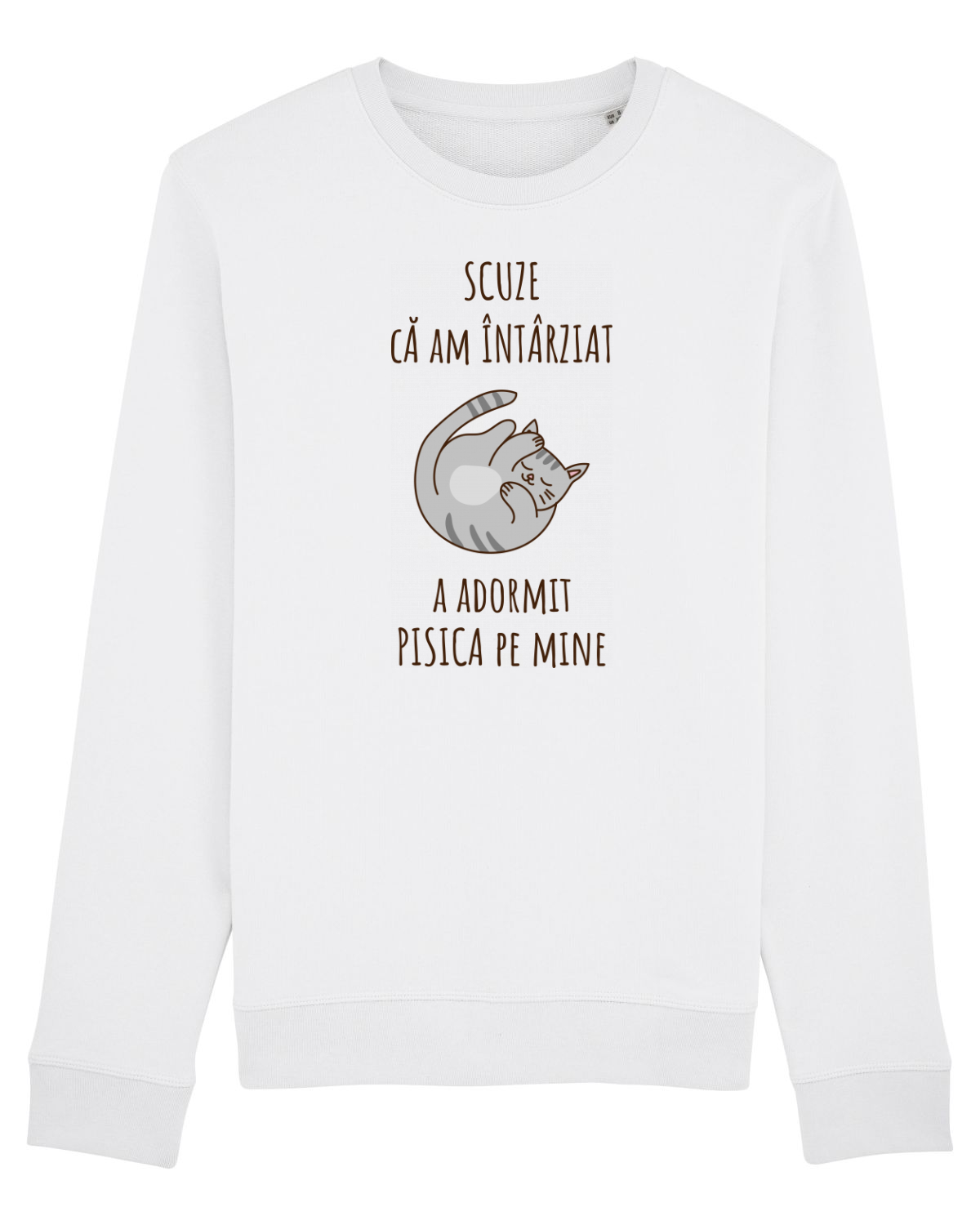 Bluză mânecă lungă Unisex Rise White