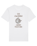 Pisica Adormita cu Citat Tricou mânecă scurtă Unisex Rocker