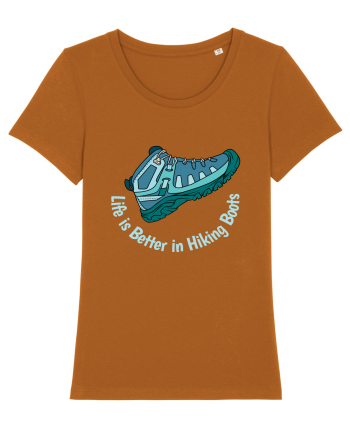 Life is Better in Hiking Boots Roasted Orange