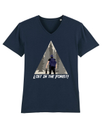 Lost in the Forest! Tricou mânecă scurtă guler V Bărbat Presenter