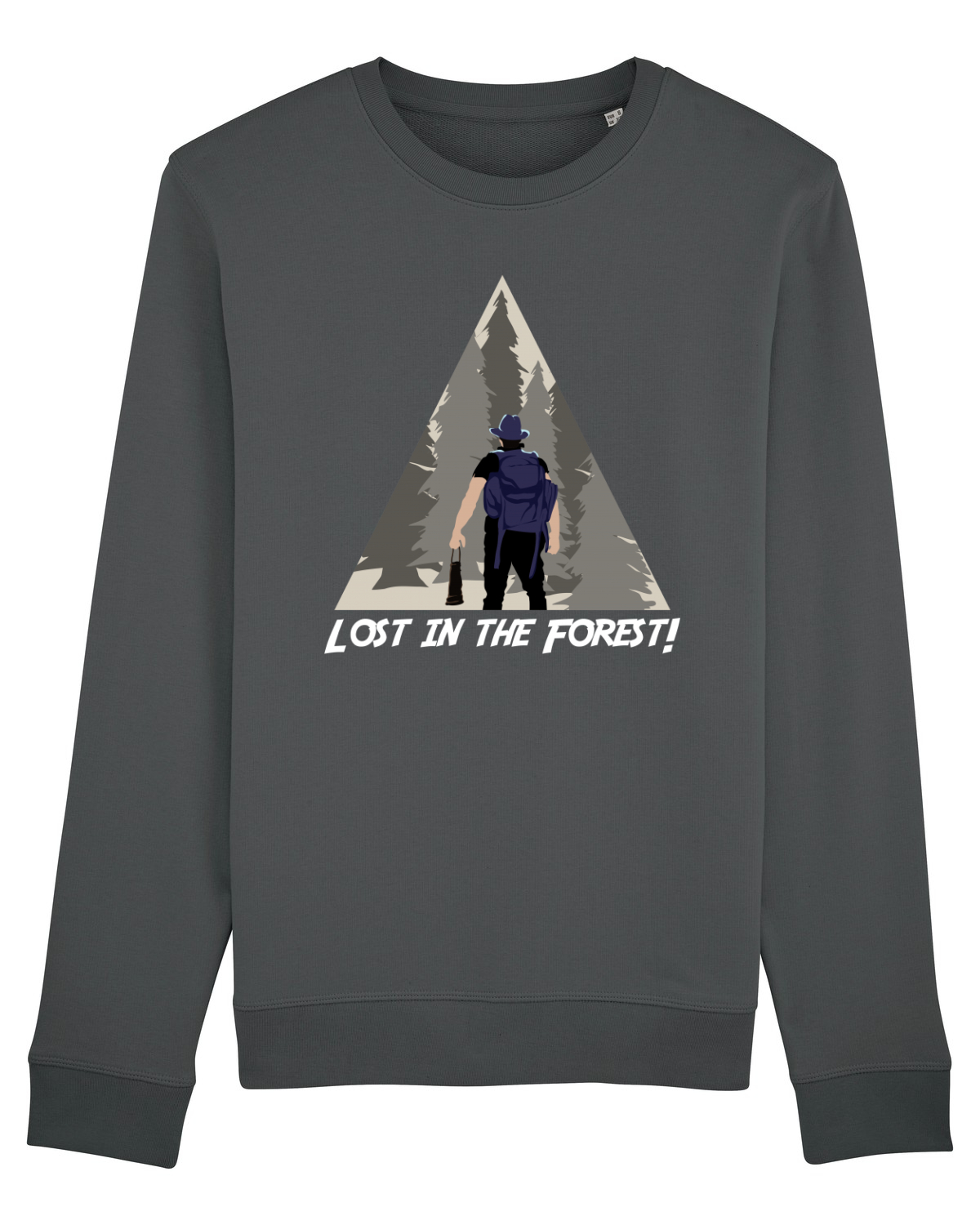 Bluză mânecă lungă Unisex Rise Anthracite