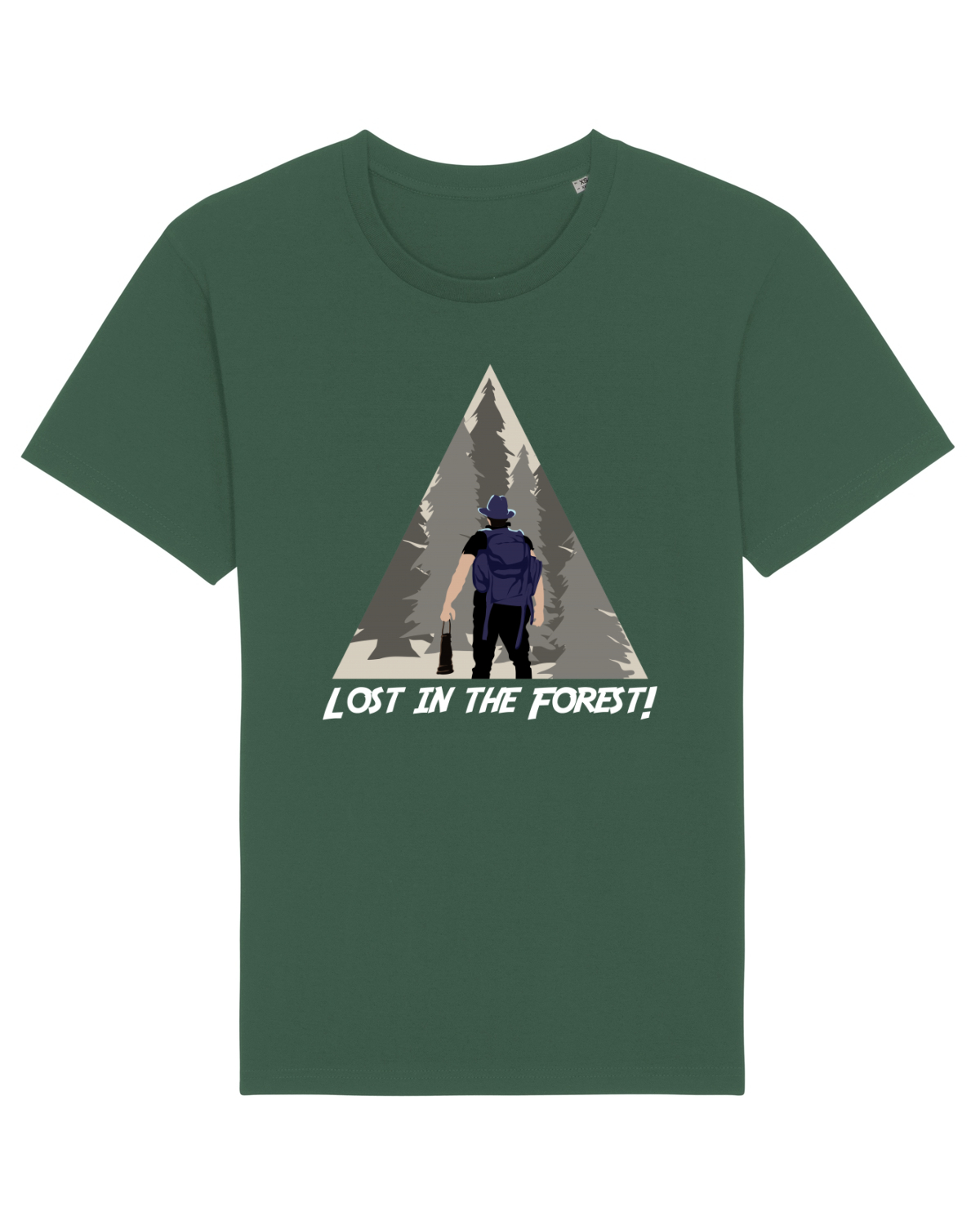 Tricou mânecă scurtă Unisex Rocker Bottle Green