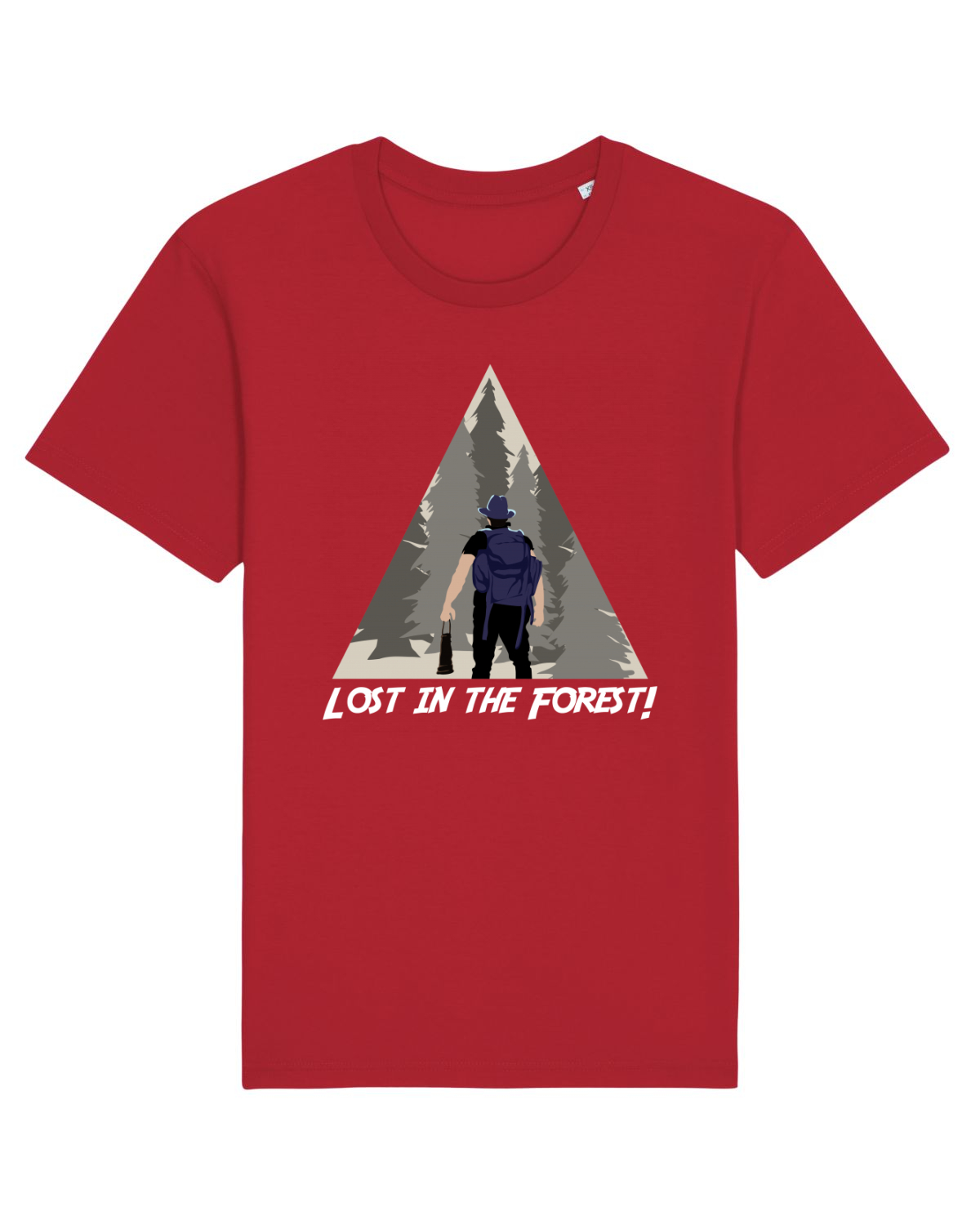 Tricou mânecă scurtă Unisex Rocker Red