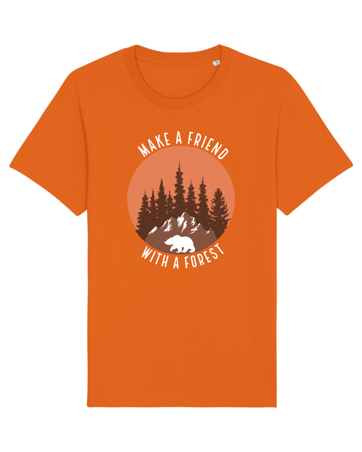 Tricou mânecă scurtă Unisex Rocker Bright Orange