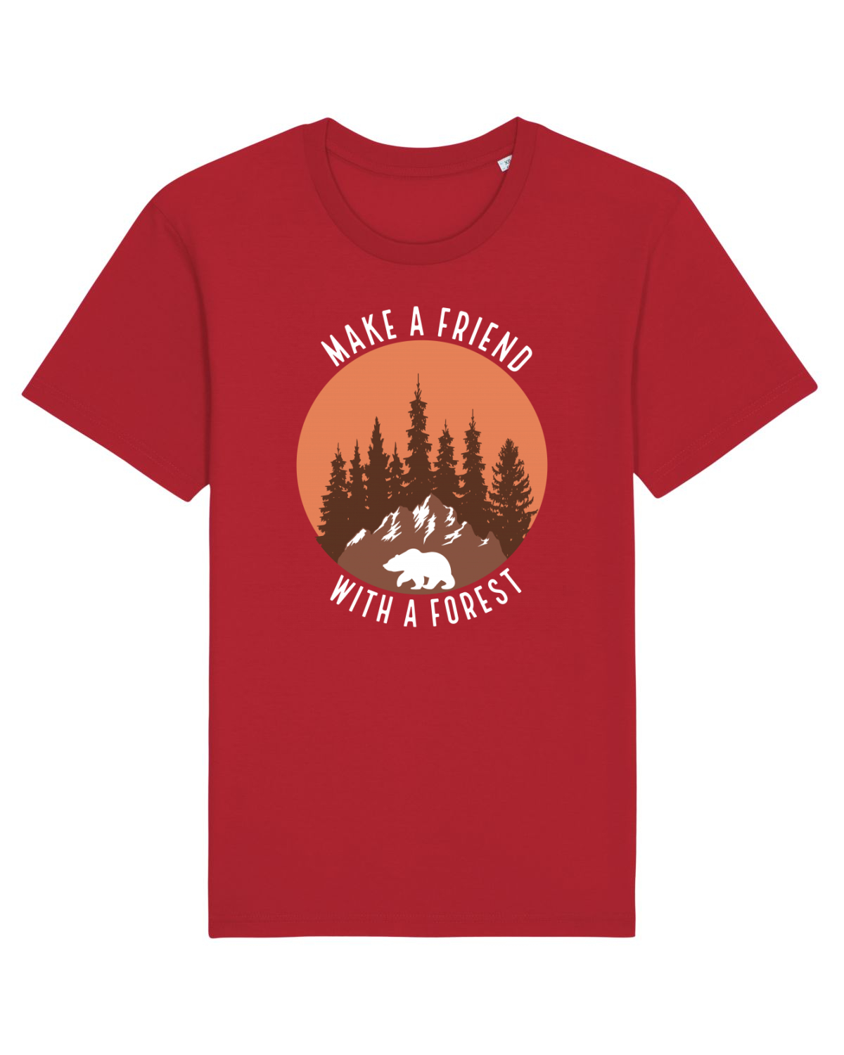 Tricou mânecă scurtă Unisex Rocker Red
