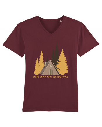 Make Camp Your Second Home Burgundy