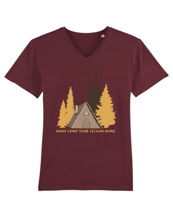 Make Camp Your Second Home Burgundy