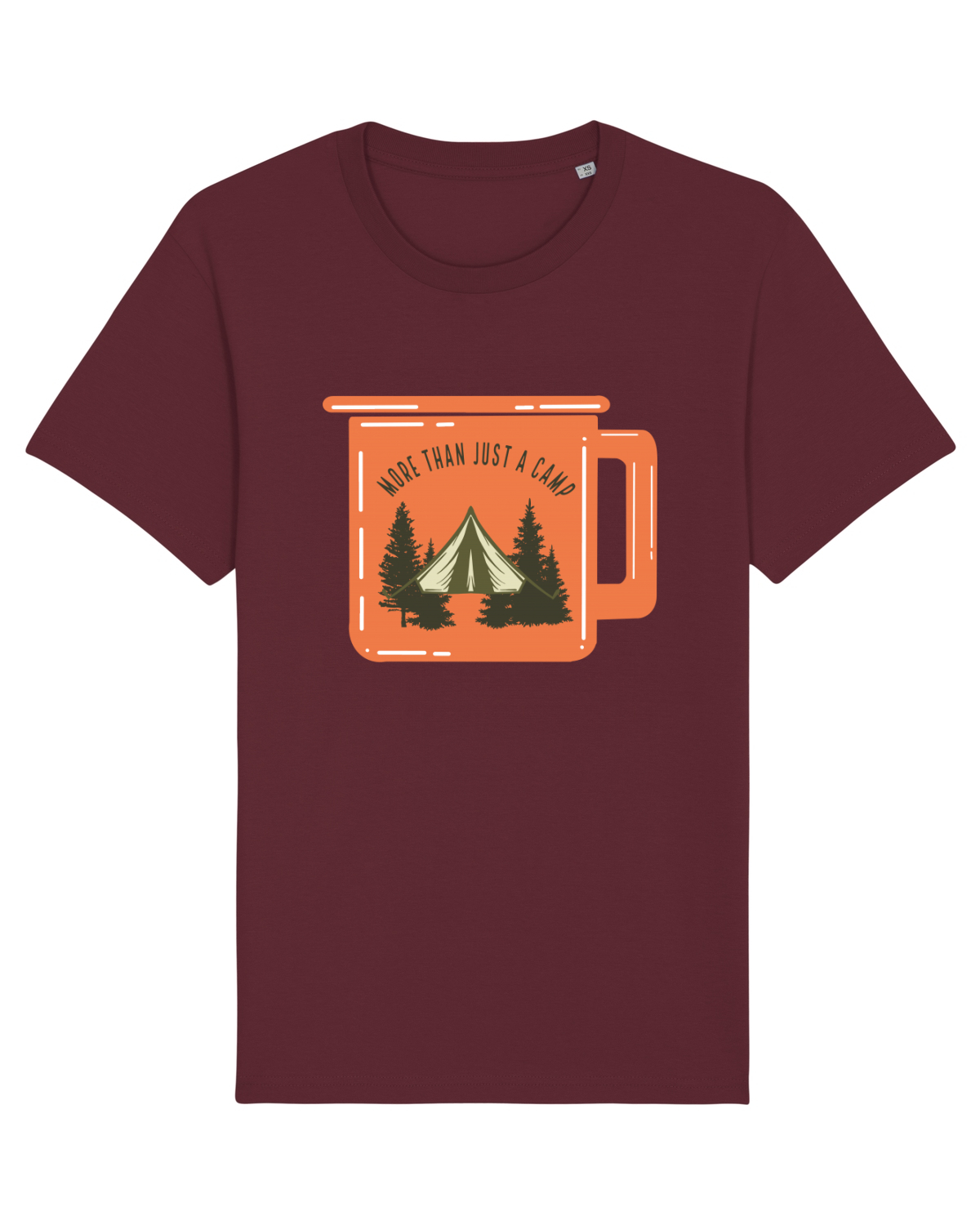 Tricou mânecă scurtă Unisex Rocker Burgundy