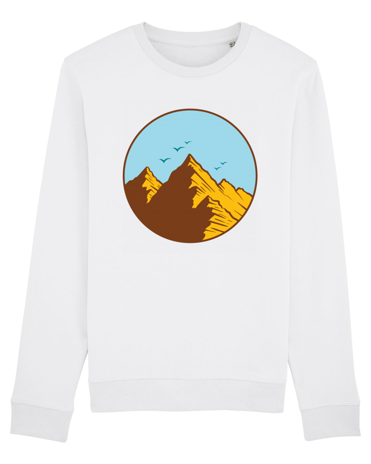 Bluză mânecă lungă Unisex Rise White