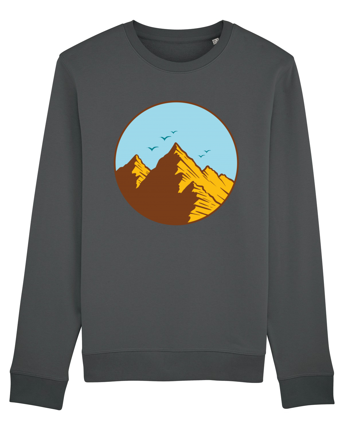 Bluză mânecă lungă Unisex Rise Anthracite