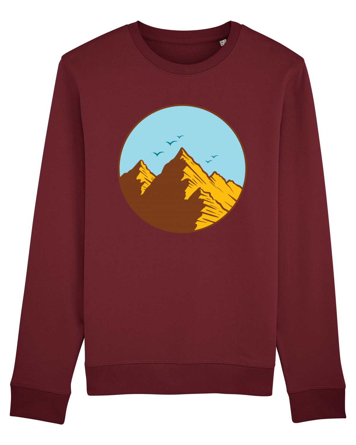Bluză mânecă lungă Unisex Rise Burgundy