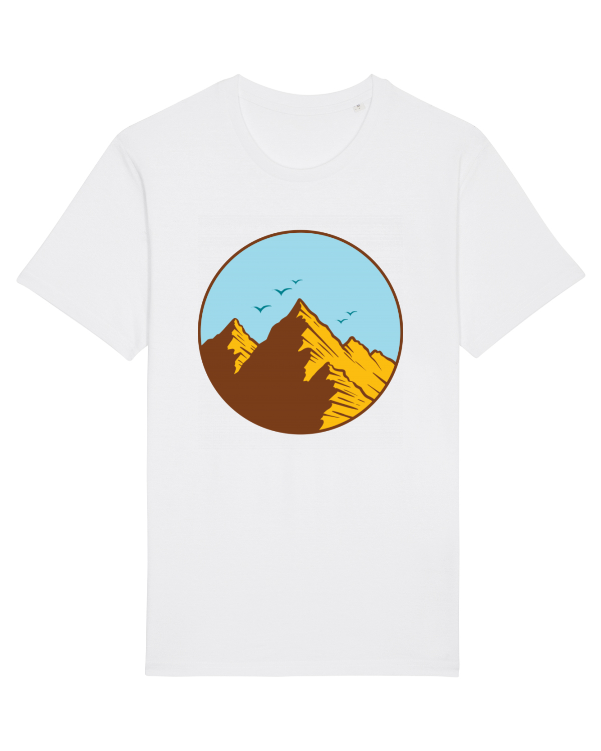 Tricou mânecă scurtă Unisex Rocker White