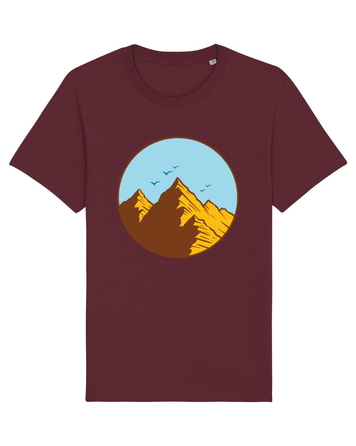 Tricou mânecă scurtă Unisex Rocker Burgundy
