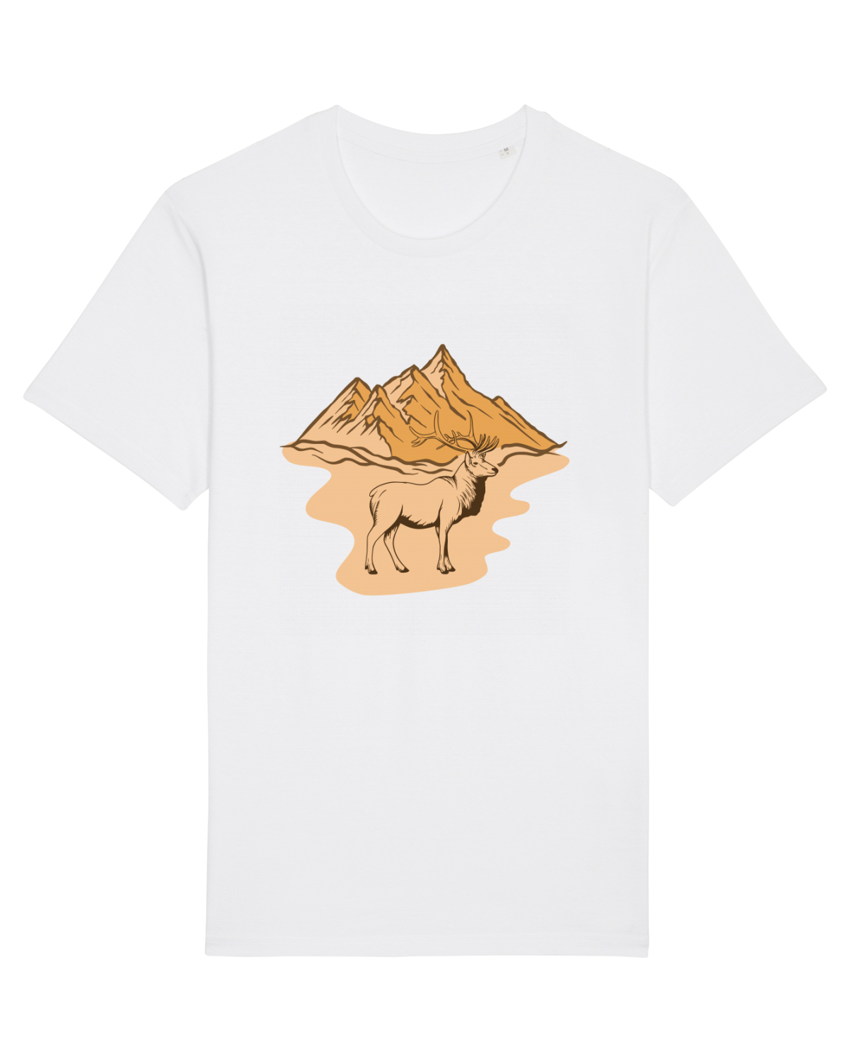 Tricou mânecă scurtă Unisex Rocker White