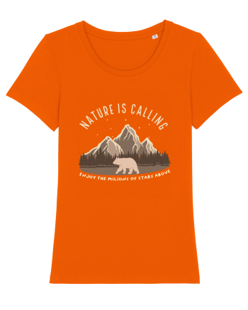 Nature is Calling Enjoy the Millions of Stars Above Bright Orange