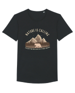 Nature is Calling Enjoy the Millions of Stars Above Tricou mânecă scurtă guler larg Bărbat Skater