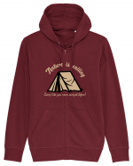 Nature is Calling, Camp Like You Never Camped Before! Hanorac cu fermoar Unisex Connector