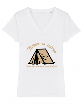 Nature is Calling, Camp Like You Never Camped Before! White