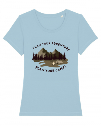 Plan Your Adventure, Plan Your Camp! Sky Blue