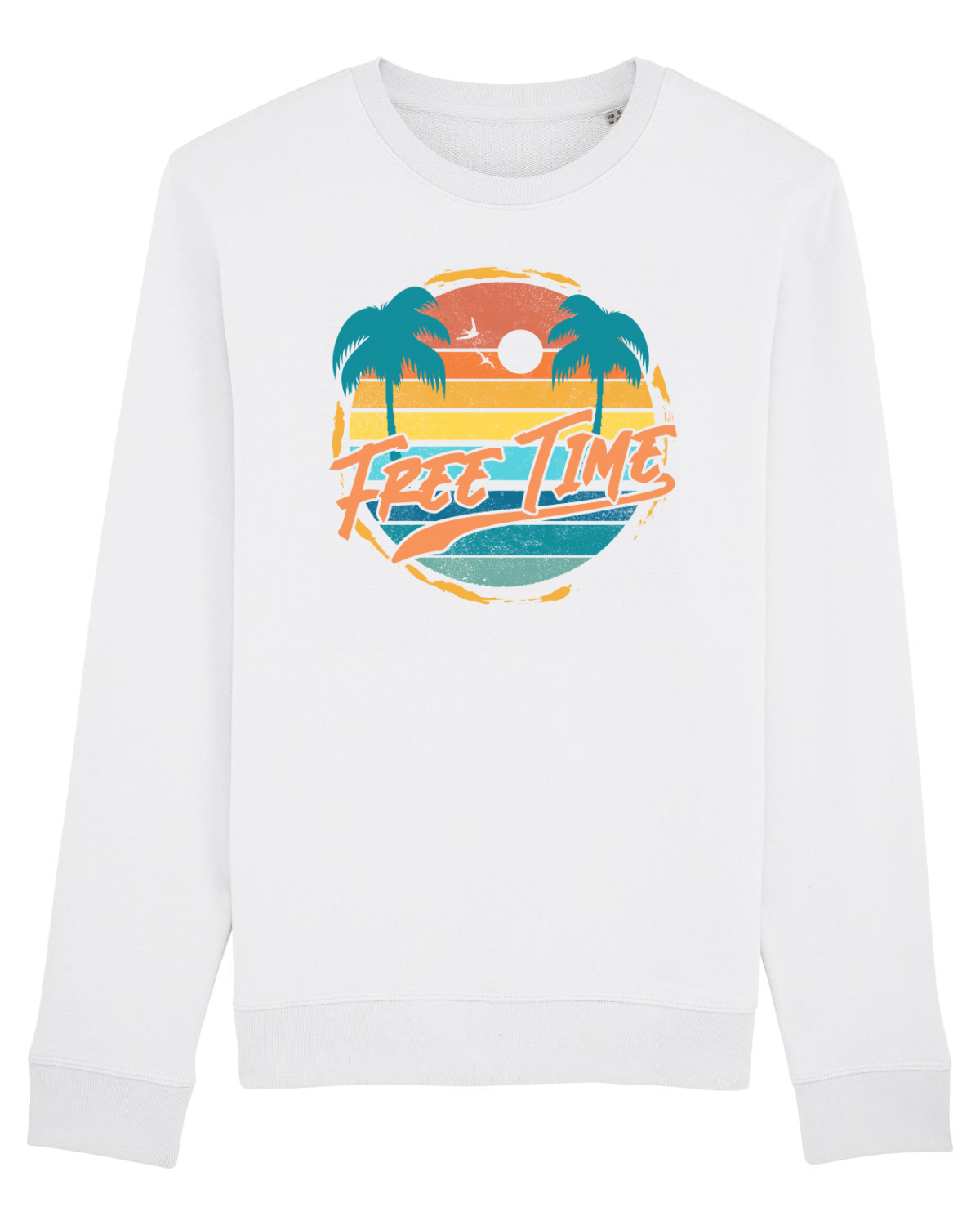 Bluză mânecă lungă Unisex Rise White