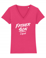 Father and Son squad Tricou mânecă scurtă guler V Damă Evoker