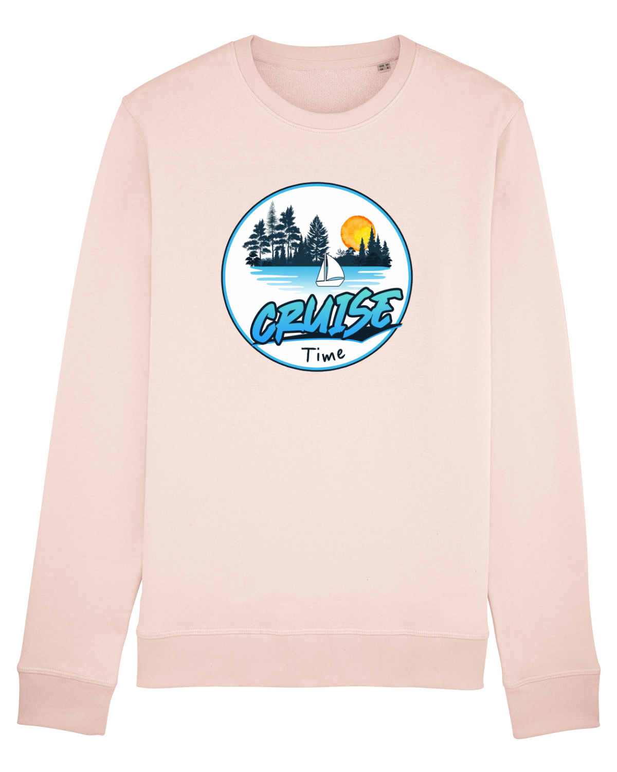 Bluză mânecă lungă Unisex Rise Candy Pink