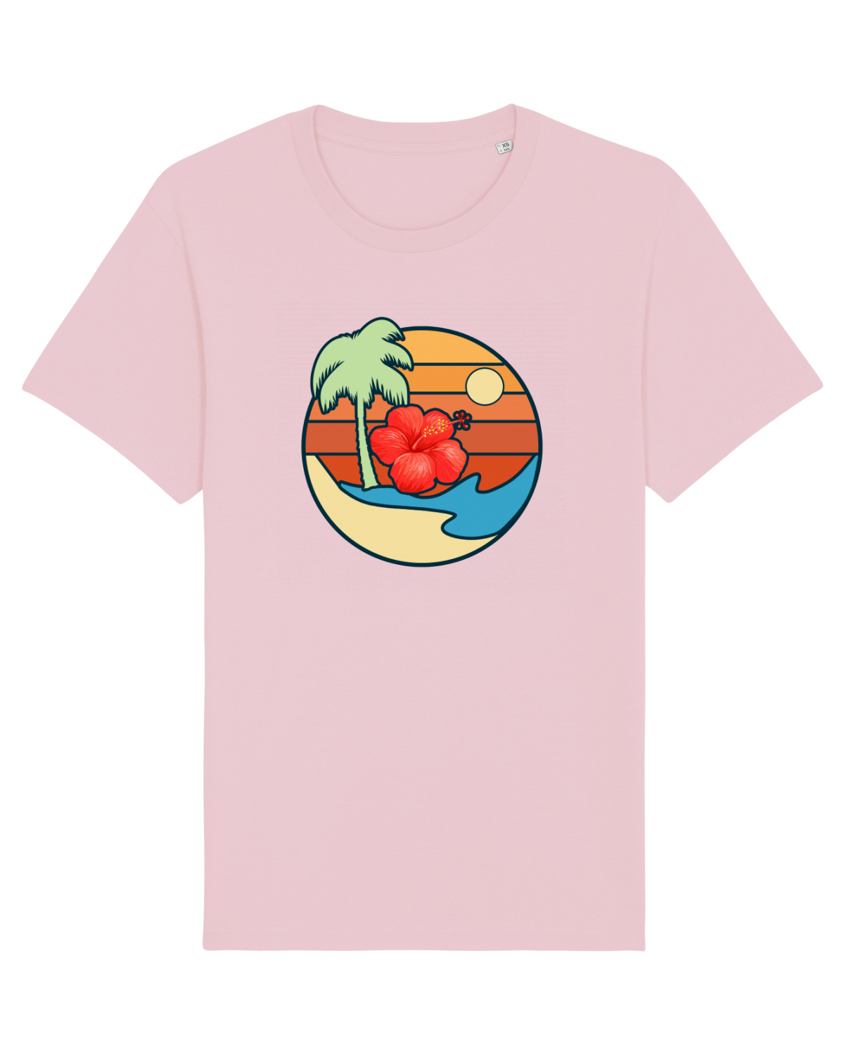 Tricou mânecă scurtă Unisex Rocker Cotton Pink
