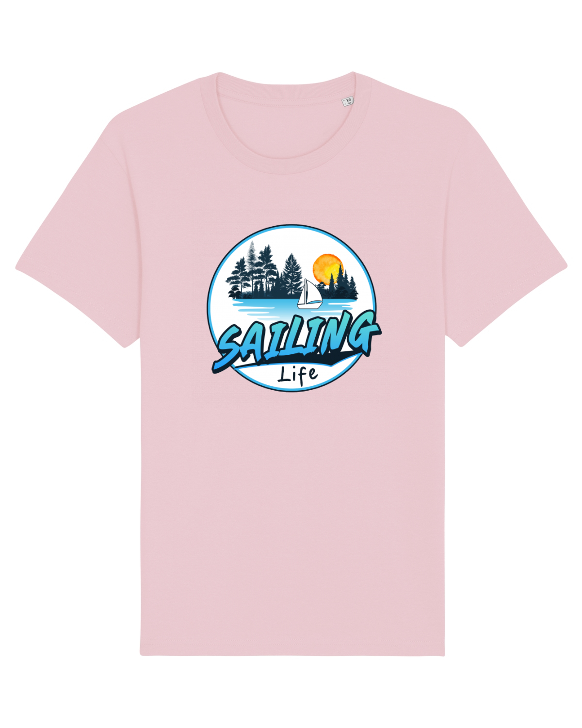 Tricou mânecă scurtă Unisex Rocker Cotton Pink