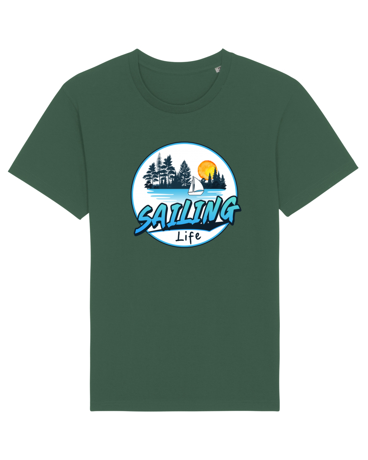 Tricou mânecă scurtă Unisex Rocker Bottle Green