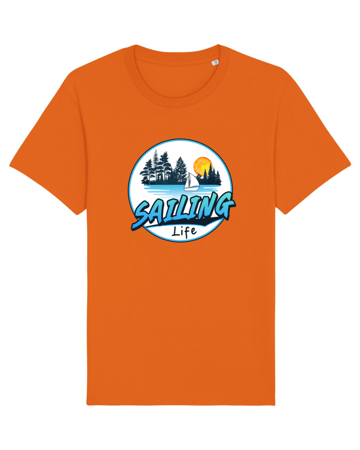 Tricou mânecă scurtă Unisex Rocker Bright Orange