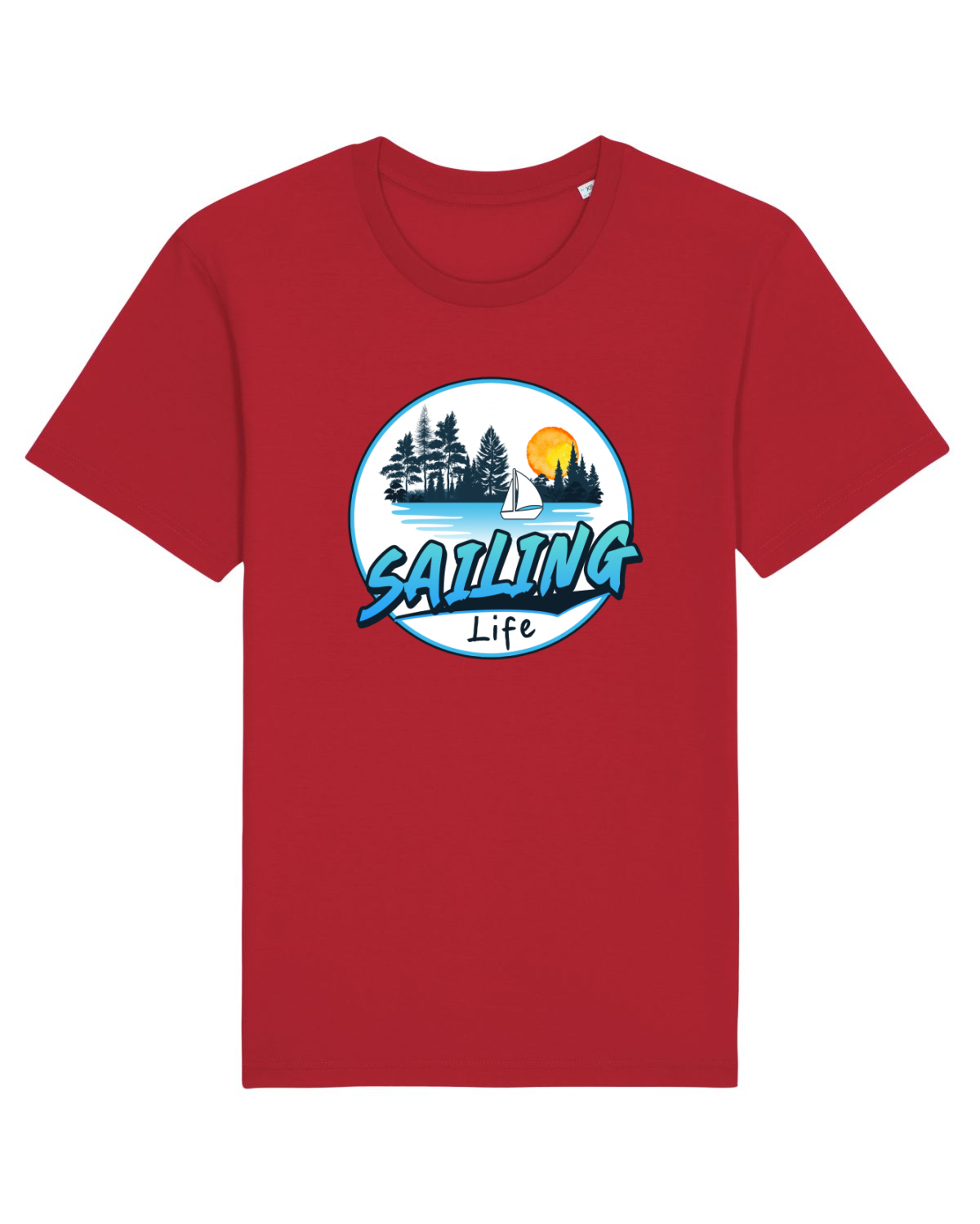 Tricou mânecă scurtă Unisex Rocker Red