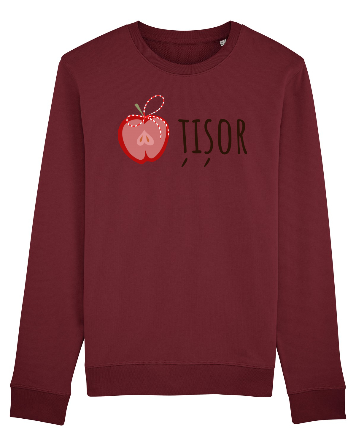 Bluză mânecă lungă Unisex Rise Burgundy