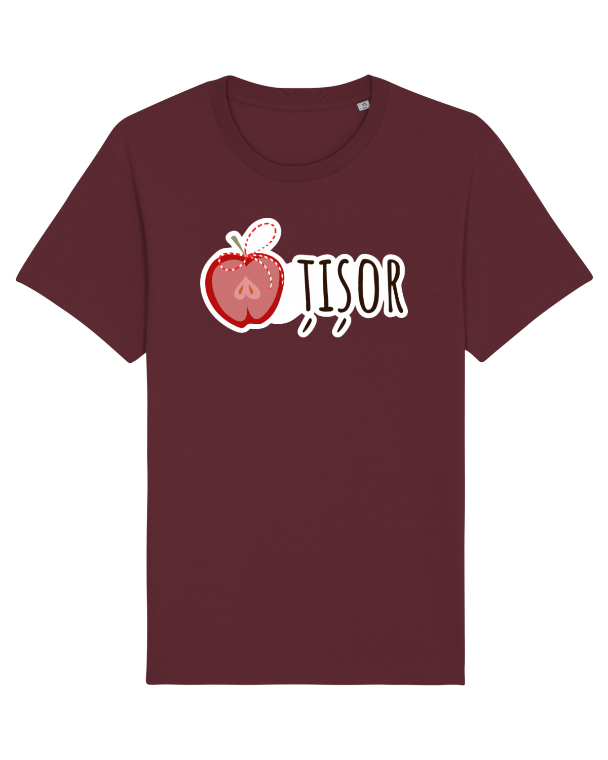 Tricou mânecă scurtă Unisex Rocker Burgundy