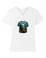 VIS ÎN VIS - TRICOU ÎN TRICOU - V5 Tricou mânecă scurtă guler V Bărbat Presenter
