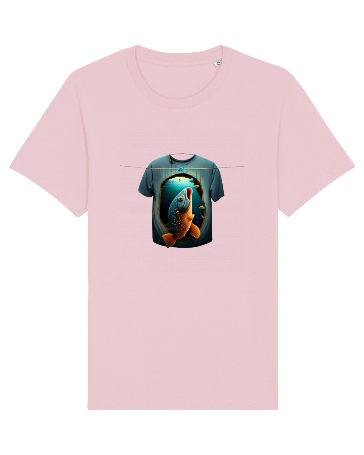 Tricou mânecă scurtă Unisex Rocker Cotton Pink