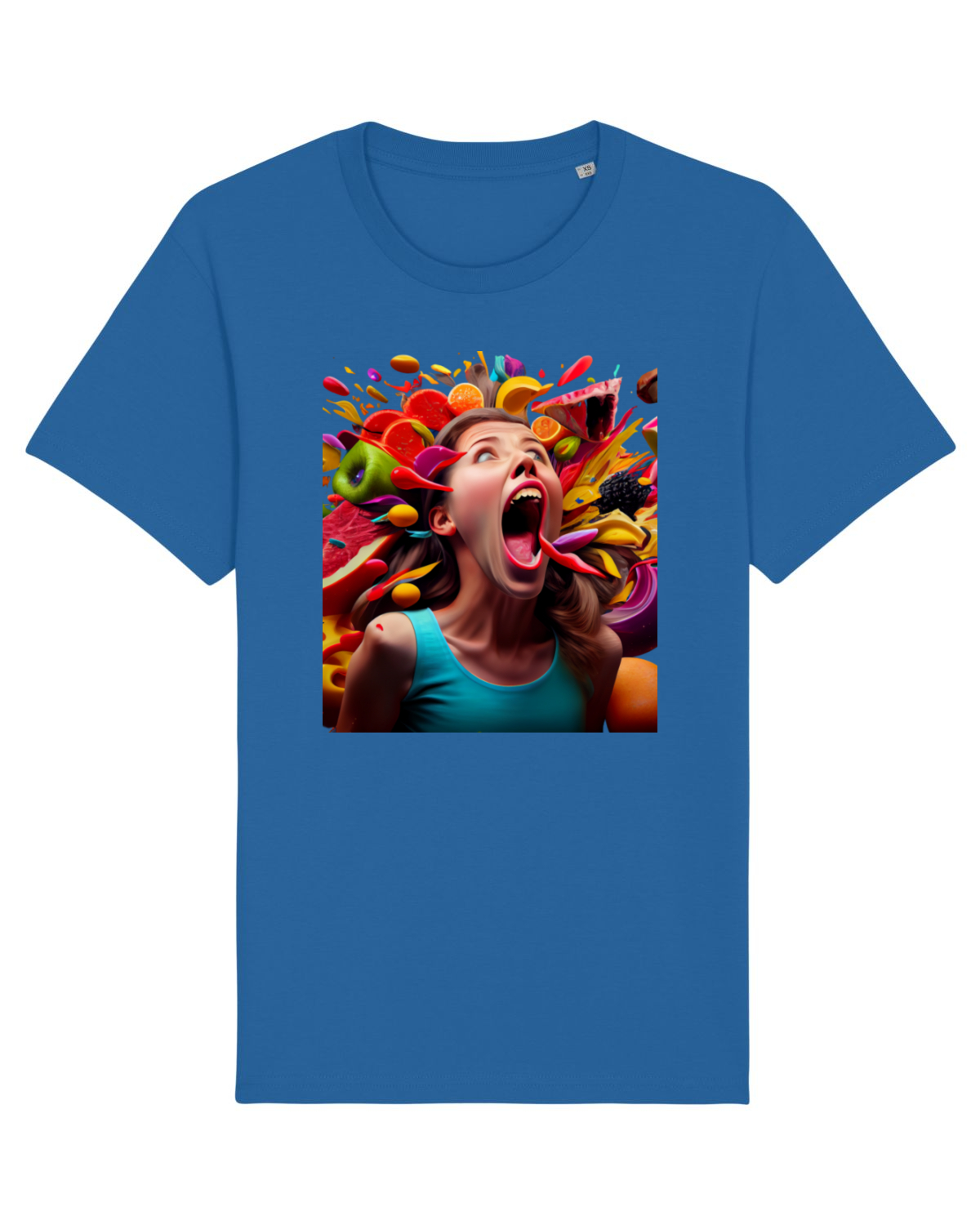 Tricou mânecă scurtă Unisex Rocker Royal Blue