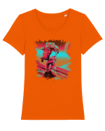 magentastronaut Tricou mânecă scurtă guler larg fitted Damă Expresser