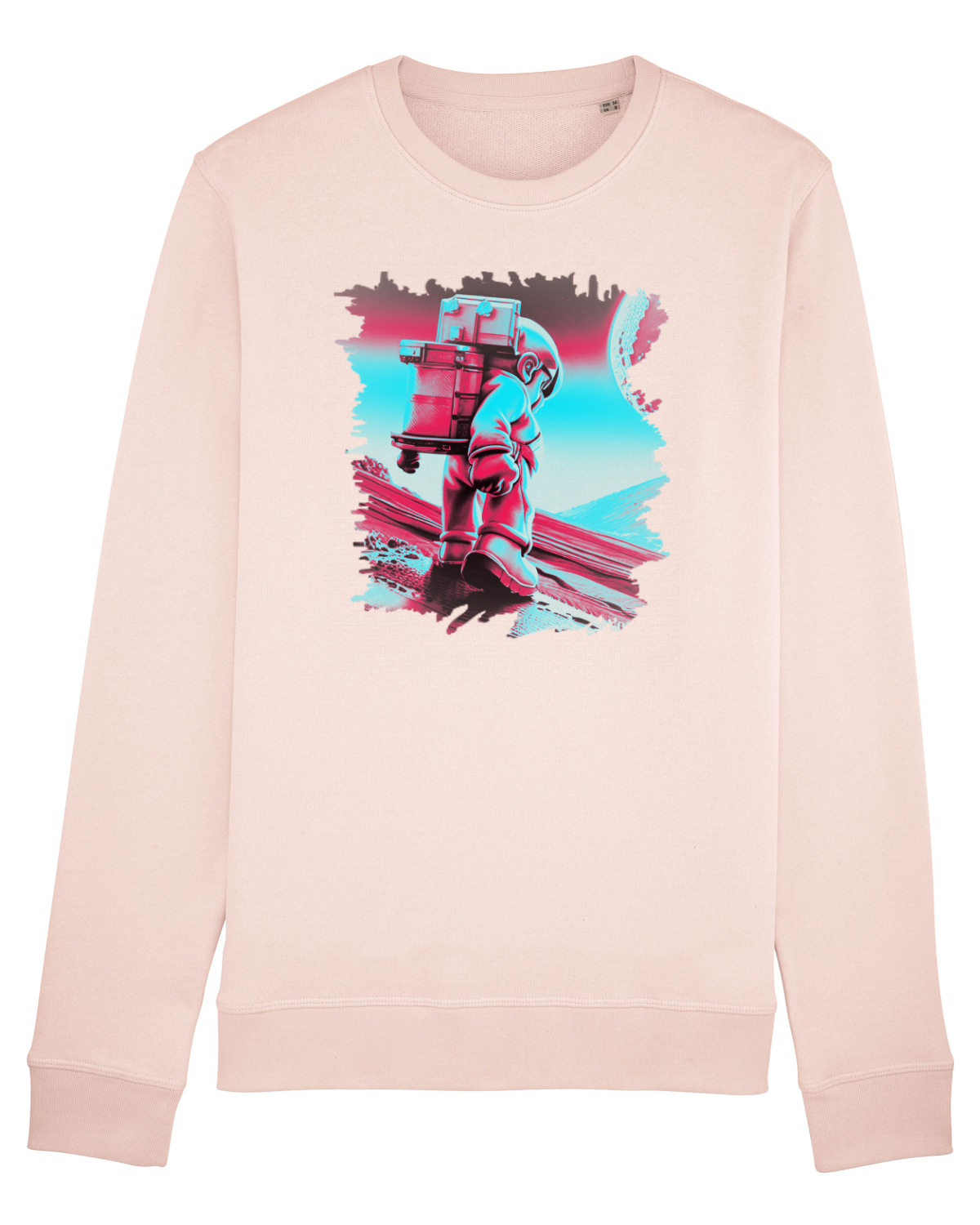 Bluză mânecă lungă Unisex Rise Candy Pink