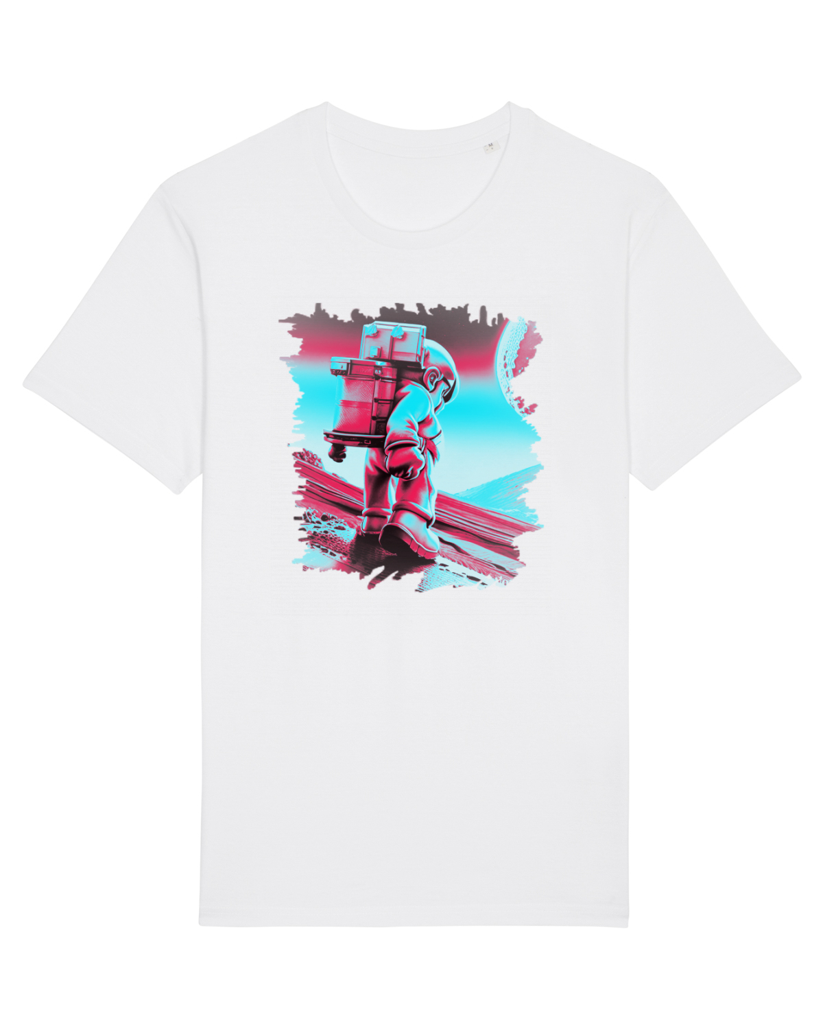 Tricou mânecă scurtă Unisex Rocker White