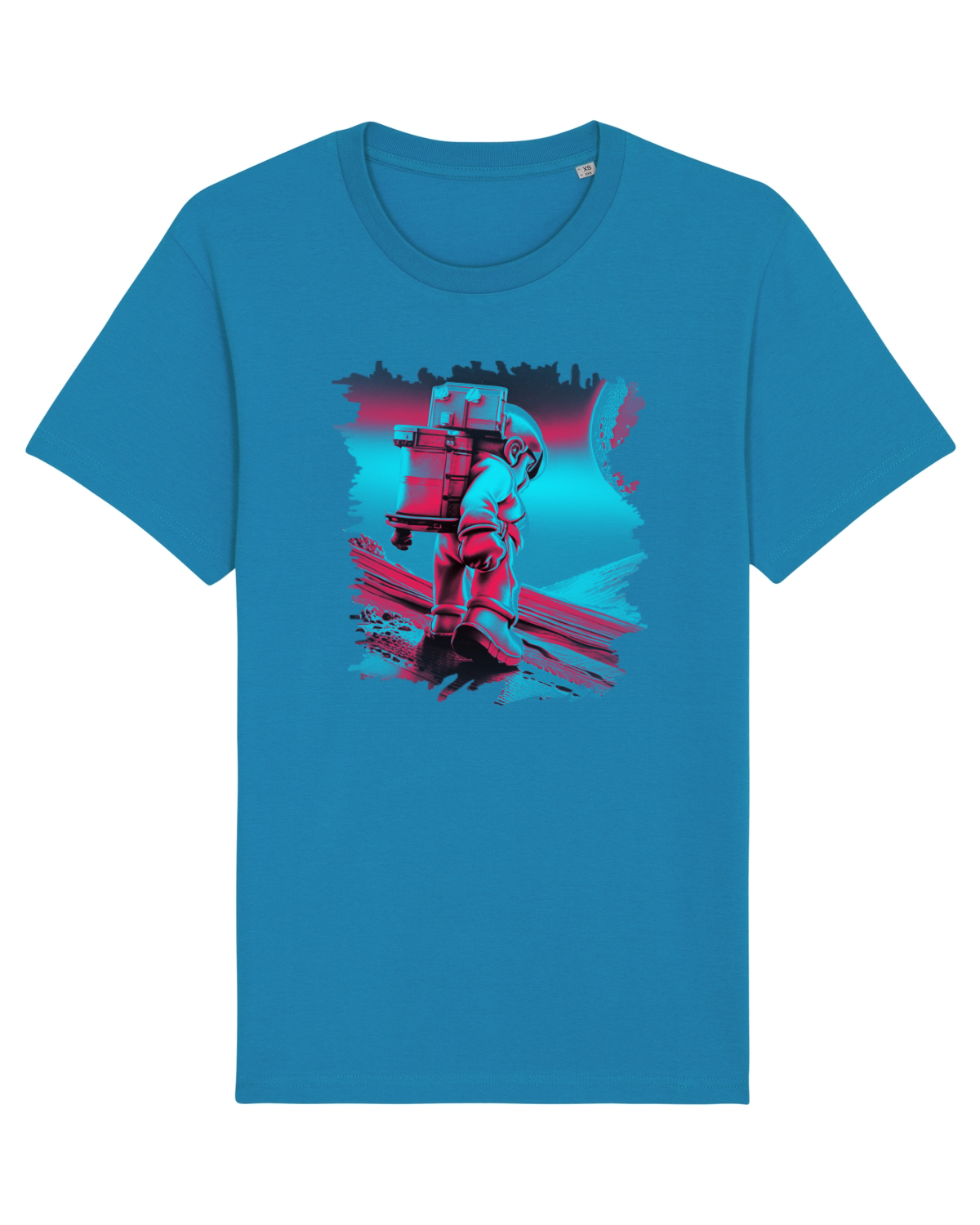 Tricou mânecă scurtă Unisex Rocker Azur