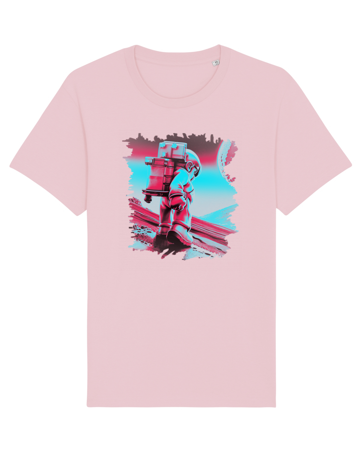 Tricou mânecă scurtă Unisex Rocker Cotton Pink