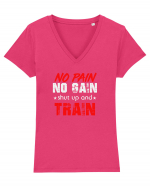 No Pain No Gain Tricou mânecă scurtă guler V Damă Evoker