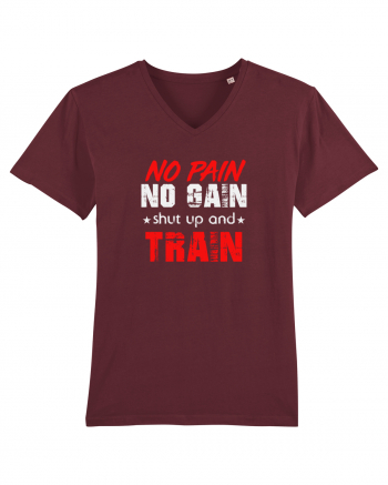 No Pain No Gain Burgundy